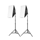 Fovitec 2-Light Fluorescent Studio Lighting Kit, Softboxes, 650W B00JG8J15C - Brand New