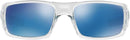 Oakley Crankshaft Rectangular Sunglasses OO9239-04 - ICE IRIDIUM/POLISHED CLEAR Like New