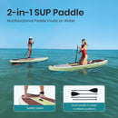 CONCETTA INFLATABLE PADDLE BOARD EQUIPPED SUP PADDLE BOARD - BROWN/GREEN - Brand New
