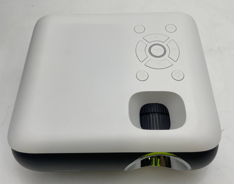 HAPPRUN NATIVE 1080P BLUETOOTH FULL HD PORTABLE OUTDOOR MOVIE PROJECTOR - WHITE - Like New