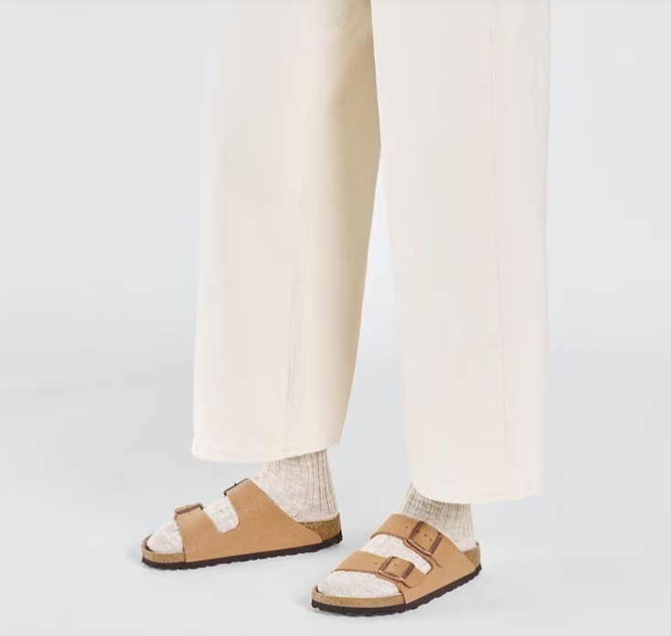 BIRKENSTOCK ARIZONA VEGAN BIRKIBUC - SIZE: MEN 4 WOMEN 6 (EU M37) - PECAN - Like New