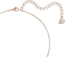 SWAROVSKI Iconic Swan Crystal Necklace Rose Gold Tone Plated 5204133 - Crystal Like New