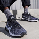 DJ6106 NIKE MEN'S AIR MAX FLYKNIT RACER SHOES BLACK/WHITE SIZE 10.5 - Like New