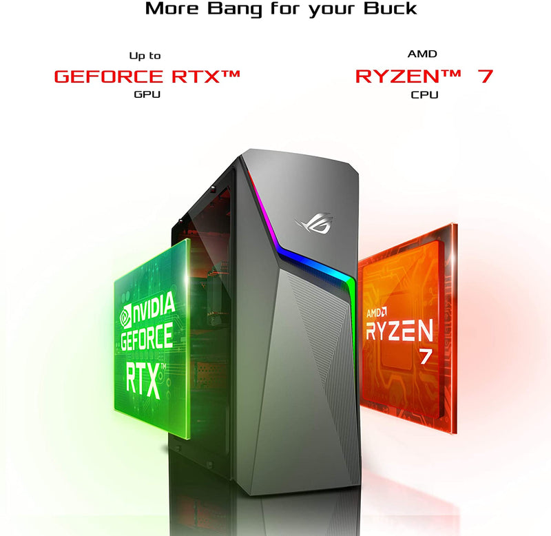 ASUS ROG Strix GL10DH Desktop R7-3700X 16 1TB HDD 512GB SSD GTX-1660TI - Like New