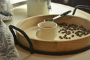 ANSDLIIY Wooden Serving Tray,Breakfast Tray,Round B0CH88ZV5P - Wood - Brand New