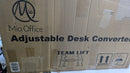 Mio Office Stand Up Adjustable Desk Converter 4in to 19in Black Frame - Brand New