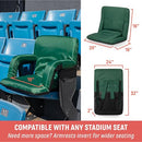 PICNIC TIME VENTURA RECLINING STADIUM SEAT WITH BACK SUPPORT, GIFT - BLACK - Like New