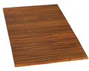 Bare Decor Oskar String Spa Shower Mat/Rug Teak Wood 3' x 5' - Brand New