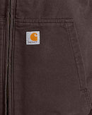 CARHARTT MEN'S FULL SWING LOOSE FIT DUCK FLEECE-LINED JACKET XLT DARK BROWN - Brand New