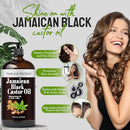 Natural Riches Jamaican Black Castor Oil Glass Bottle 16fl.oz - Brand New