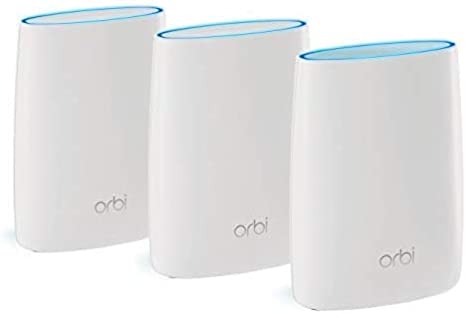 NETGEAR Orbi AC3000 Tri-Band Home WiFi System 3 Pack RBK53S-100NAS - WHITE Like New