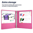 XUCHUN 3 Ring Binders 1 Inch Clear View Binder with 2 Pockets 6 Pack B07MK4JVP6 - Brand New