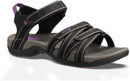 TEVA WOMENS TIRRASANDAL - SIZE: WOMEN 9.5 (AU/UK W7.5) (EU W40.5) - BLACK/GRAY - Like New