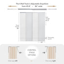 GoDear Design Panel Blinds Semi-Sheer 45.8"-86" x 96", Eclipse - Brand New
