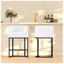 MEAROUNLIVING 26" H COUNTER HEIGHT BAR STOOLS SET OF 2, US-41-BY004-01 - BLACK - Like New