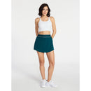 AVIA WOMEN'S ACTIVE SKORT WITH CURVED HEM - SIZE: WOMEN S (4-6) - EMERALD FOREST - Brand New