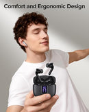 TAGRY Bluetooth Headphones True Wireless Earbuds 60H Playback LED Display Power - Like New