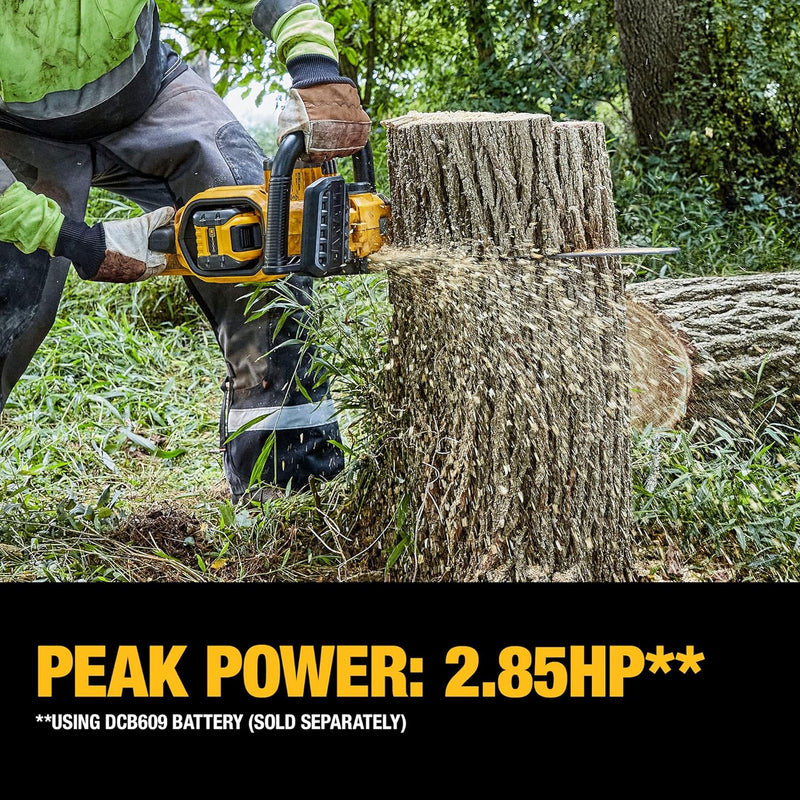 DEWALT 60V FLEXVOLT 18" Brushless Chainsaw - Yellow/Black - Like New