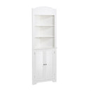 RIVERRIDGE ELLSWORTH COLLECTION TALL CORNER CABINET 06-027 - WHITE - Like New