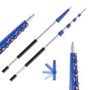 Telescoping Extension POle, 6-24FT Multipurpose Extendable POle - SILVER/ORANGE - Like New