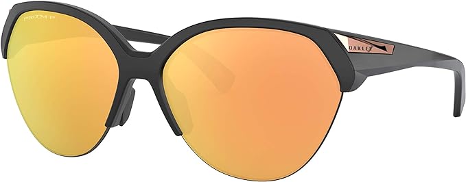 Oakley Woman Sunglasses 65MM -Matte Black Frame/Prizm Rose Gold Polarized Lenses - Like New