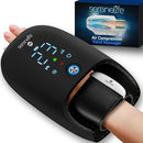 SERENELIFE HAND MASSAGER WITH HEAT AND COMPRESSION WITH KNEADING SLHNDSG007BK - Like New