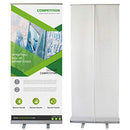 Klvied 33" x 79" Retractable Roll Up Banner Stand Heavy Duty Aluminum Base - Brand New