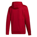 ADIDAS MEN'S TEAM ISSUE PULLOVER HOODIE - SIZE: MEN S - RED/WHITE - Like New