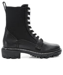 RAG AND BONE SHILOH LEATHER COMBAT BOOTS - US Women 6 (EU W36) - BLACK - Like New