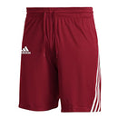 ADIDAS WOMEN'S 3 STRIPE KNIT SHORT GM2493 RED/WHITE  - XL Like New