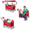 RADIO FLYER FOLDABLE WAGON KIDS ROLLING CART BABY STROLLER BEACH CART - RED - Brand New