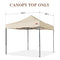 SCOCANOPY Commercial 10x10 Canopy Replacement Top,Canopy Cover ONLY - Beige - Like New