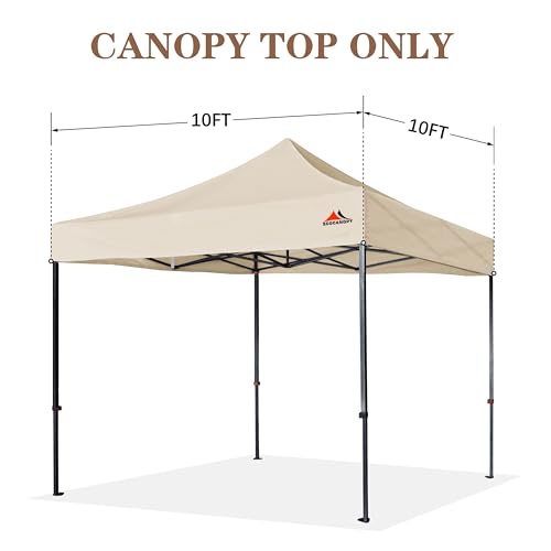 SCOCANOPY Commercial 10x10 Canopy Replacement Top,Canopy Cover ONLY - Beige - Like New
