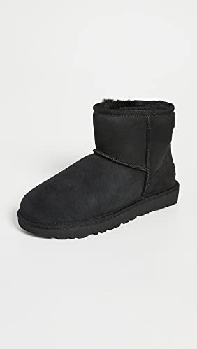 1016222 UGG Women Classic Mini II Boot Black Size 6 - Like New