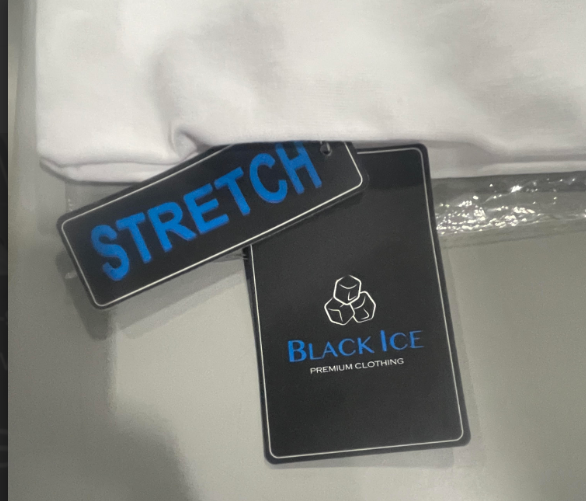 BLACK ICE SHORT SLEEVE T-SHIRT - SIZE: MEN S - WHITE - Brand New