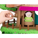 LI'L WOODZEEZ TOY TREEHOUSE WITH ELEVATOR 22PC MOVABLE DOOR - MULTICOLOR - Like New