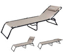 KingCamp Adjustable 4-Position Outdoor Chaise Lounge Chair Heavy Duty Camping - Brand New