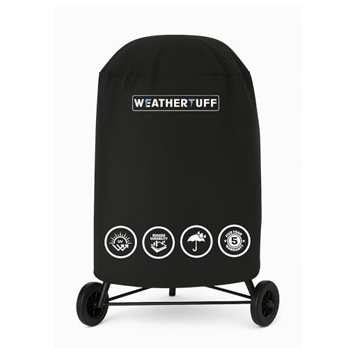 Weathertuff All Season Universal Heavy Duty Kettle Grill Cover, 29" - Black - Like New