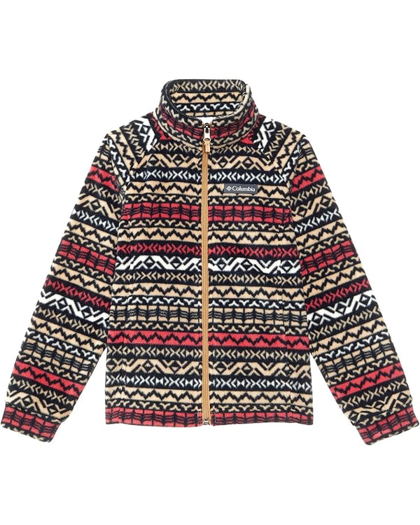 COLUMBIA KIDS BENTON SPRINGS™ II PRINTED FLEECE - SIZE: YOUTH M - CANOE MADRAS - Like New