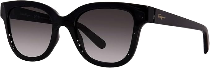 SALVATORE FERRAGAMO SMOKE GRADIENT SQUARE LADIES SUNGLASSES SF1066S 001 52 - Like New