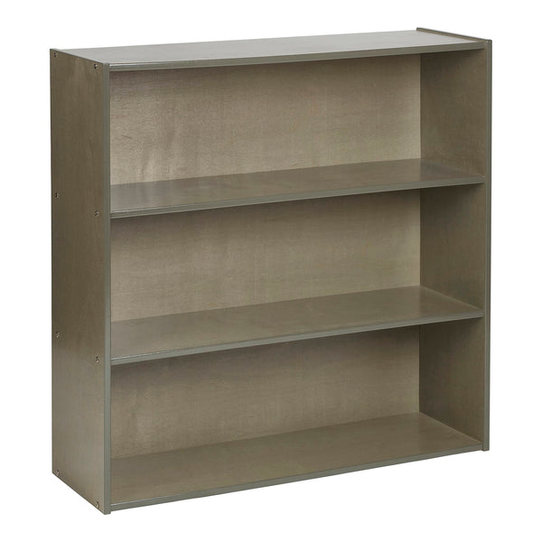 ECR4KIDS STREAMLINE 3-SHELF STORAGE CABINET 36IN KID'S BOOKSHELF GREY WASH - Like New