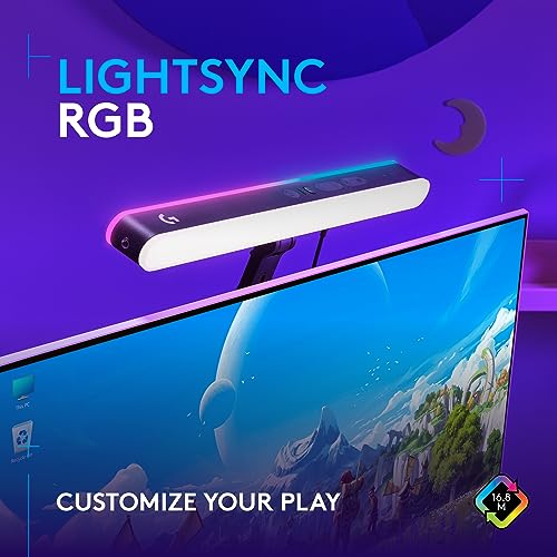 Logitech G Litra Beam LX Premium Dual-Sided RGB LED 2 KEY LIGHT VR0036 - BLACK - Like New