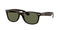 Ray-Ban RB2132 New Wayfarer Square Sunglasses Tortoise/G15 Green 52MM - Like New