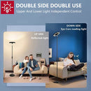 KEEPSMILE DOUBLE SIDE LIGHTING LED FLOOR LAMP REMOTE SMART APP 36-2600LM BLACK - Like New