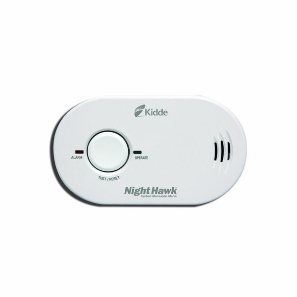 KIDDE NIGHTHAWK CARBON MONOXIDE ALARM BATTERY OPERATED CARBON MONOXIDE - WHITE - Brand New