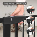 SYCYH Baby Gate, Extra Wide, Auto-Close Safety Pet Dog Gates B09Q26GPTG - Black - Brand New