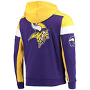 Starter Men's Purple/Gold Minnesota Vikings Logo Extreme Full-Zip Hoodie - Brand New