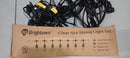 BRIGHTTOWN OUTDOOR STRING LIGHTS LED 48FT COMMERCIAL GRADE HEAVY DUTY - BLACK - Like New