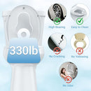 ECOEXPLORER TOILET SEAT COVER,PP ROUND TOILET SEAT WITH TODDLER SEAT - WHITE - Like New