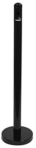 Securit 25 x 25 cm Stainless Steel Smoking Post Base - Black - Like New